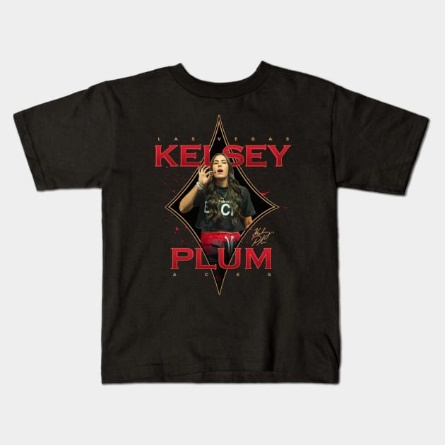 Kelsey Plum Kids T-Shirt by Juantamad